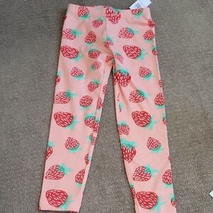 Kids Strawberry Patterned Leggings